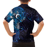 Matariki New Zealand Maori Koru Art Tattoo Kid Hawaiian Shirt New Year Galaxy Blue Sky Style LT03 - Polynesian Pride