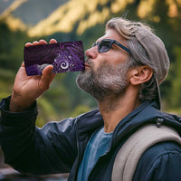 Matariki New Zealand Maori Koru Art Tattoo 4 in 1 Can Cooler Tumbler New Year Galaxy Purple Sky Style LT03 - Polynesian Pride