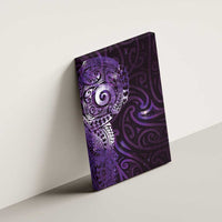 Matariki New Zealand Maori Koru Art Tattoo Canvas Wall Art New Year Galaxy Purple Sky Style