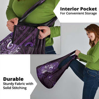 Matariki New Zealand Maori Koru Art Tattoo Grocery Bag New Year Galaxy Purple Sky Style LT03 - Polynesian Pride