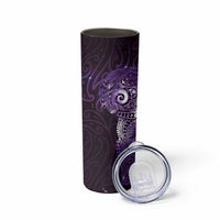Matariki New Zealand Maori Koru Art Tattoo Skinny Tumbler New Year Galaxy Purple Sky Style LT03 - Polynesian Pride