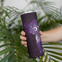 Matariki New Zealand Maori Koru Art Tattoo Skinny Tumbler New Year Galaxy Purple Sky Style LT03 - Polynesian Pride