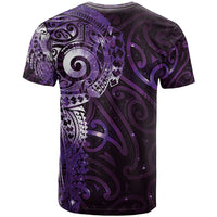 Matariki New Zealand Maori Koru Art Tattoo T Shirt New Year Galaxy Purple Sky Style LT03 - Polynesian Pride