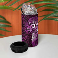 Matariki New Zealand Maori Koru Art Tattoo 4 in 1 Can Cooler Tumbler New Year Galaxy Pink Sky Style LT03 - Polynesian Pride