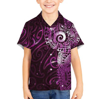 Matariki New Zealand Maori Koru Art Tattoo Hawaiian Shirt New Year Galaxy Pink Sky Style LT03 - Polynesian Pride