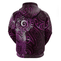 Matariki New Zealand Maori Koru Art Tattoo Hoodie New Year Galaxy Pink Sky Style LT03 - Polynesian Pride