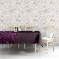Matariki New Zealand Maori Koru Art Tattoo Tablecloth New Year Galaxy Pink Sky Style