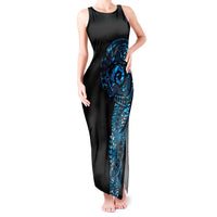 New Zealand Maori Koru Art Traditional Tattoo Tank Maxi Dress Paua Shell