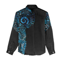 New Zealand Maori Koru Art Traditional Tattoo Women Casual Shirt Paua Shell LT03 - Polynesian Pride