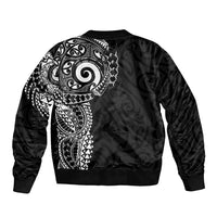 New Zealand Maori Koru Art Traditional Tattoo Bomber Jacket Simple Style LT03 - Polynesian Pride