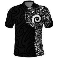 New Zealand Maori Koru Art Traditional Tattoo Polo Shirt Simple Style