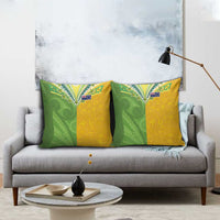 Cook Islands Language Week Pillow Cover Tatau Pattern and Rarotongan Alphabet - Polynesian Pride