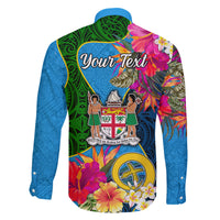 Personalised Malampa Fiji Day Family Matching Mermaid Dress and Hawaiian Shirt Tropical Plants Mix Polynesian and Tapa Pattern LT03 - Polynesian Pride