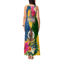Malampa Day Tank Maxi Dress Proud To Be A Ni-Van Beauty Pacific Flower LT03 - Polynesian Pride