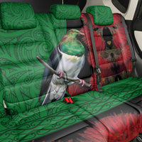 New Zealand Kereru And Pohutukawa Back Car Seat Cover Maori Tribal Tattoo LT03 - Polynesian Pride