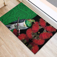 New Zealand Kereru And Pohutukawa Rubber Doormat Maori Tribal Tattoo LT03 - Polynesian Pride