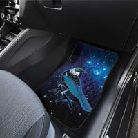 New Zealand Tui Bird Car Mats The Pleiades Star Cluster and Koru Tribal Tattoo Galaxy Vibe LT03 - Polynesian Pride