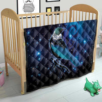New Zealand Tui Bird Quilt The Pleiades Star Cluster and Koru Tribal Tattoo Galaxy Vibe LT03 - Polynesian Pride