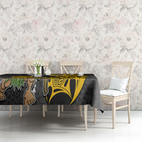 Hawaii Molokai Island Tablecloth Hawaiian Warrior and Kakau Symbols Abstract Tattoo LT03 - Polynesian Pride