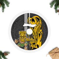 Hawaii Molokai Island Tree Skirt Hawaiian Warrior and Kakau Symbols Abstract Tattoo LT03 - Polynesian Pride