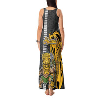 Hawaii Niihau Island Tank Maxi Dress Hawaiian Warrior and Kakau Symbols Abstract Tattoo LT03 - Polynesian Pride