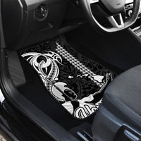 Custom Hawaii Niihau Island Car Mats Hawaiian King and Kakau Symbols Abstract Shoulder Tattoo LT03 - Polynesian Pride