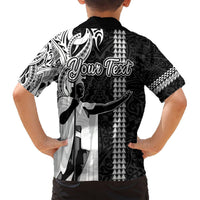 Custom Hawaii Niihau Island Hawaiian Shirt Hawaiian King and Kakau Symbols Abstract Shoulder Tattoo LT03 - Polynesian Pride