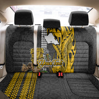 Custom Hawaii Oahu Island Back Car Seat Cover Hawaiian Warrior and Kakau Symbols Abstract Tattoo LT03 - Polynesian Pride