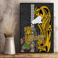 Custom Hawaii Kahoolawe Island Canvas Wall Art Hawaiian Warrior and Kakau Symbols Abstract Tattoo LT03 - Polynesian Pride