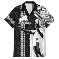 Hawaii Kahoolawe Island Hawaiian Shirt Hawaiian King and Kakau Symbols Abstract Shoulder Tattoo LT03 Black - Polynesian Pride