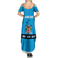 Fiji Merry Christmas Family Matching Summer Maxi Dress and Hawaiian Shirt Santa Suit Style With Tapa Tribal Pattern LT03 - Polynesian Pride