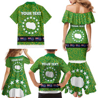 Cook Islands Merry Christmas Family Matching Mermaid Dress and Hawaiian Shirt Santa Suit Style With Polynesian Pattern LT03 - Polynesian Pride