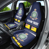 Niue Merry Christmas Car Seat Cover Santa Suit Style With Hiapo Pattern