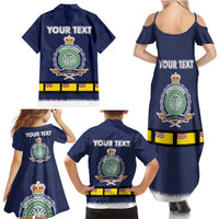 Niue Merry Christmas Family Matching Summer Maxi Dress and Hawaiian Shirt Santa Suit Style With Hiapo Pattern LT03 - Polynesian Pride