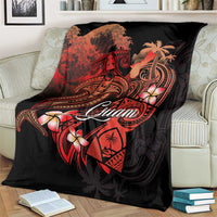 Guam Tribal Chamorro Blanket Polynesian Shark with Plumeria and Sea Vibe LT03 - Polynesian Pride