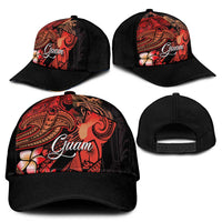 Guam Tribal Chamorro Classic Cap Polynesian Shark with Plumeria and Sea Vibe - Polynesian Pride