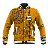 Nanakuli High and Intermediate School Baseball Jacket Tribal Kakau Pattern LT03 Unisex Yellow - Polynesian Pride