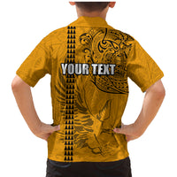 Nanakuli High and Intermediate School Family Matching Mermaid Dress and Hawaiian Shirt Tribal Kakau Pattern LT03 - Polynesian Pride