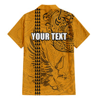 Nanakuli High and Intermediate School Family Matching Mermaid Dress and Hawaiian Shirt Tribal Kakau Pattern LT03 - Polynesian Pride