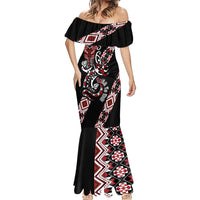 Aotearoa Toitu Te Tiriti-Honour the Treaty Mermaid Dress Maori Taniwha Haka with Taniko and Tukutuku LT03 - Polynesian Pride