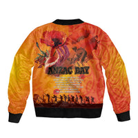 Australia and New Zealand ANZAC Day Bomber Jacket Soldiers Memories - Red Poppies with Aboriginal and Maori Art LT03 - Polynesian Pride