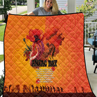 Australia and New Zealand ANZAC Day Quilt Soldiers Memories - Red Poppies with Aboriginal and Maori Art LT03 Orange-Yellow - Polynesian Pride