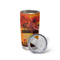Australia and New Zealand ANZAC Day Tumbler Cup Soldiers Memories - Red Poppies with Aboriginal and Maori Art LT03 - Polynesian Pride