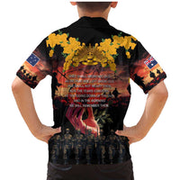 Australia ANZAC Day Family Matching Mermaid Dress and Hawaiian Shirt Forever in My Thoughts LT03 - Polynesian Pride