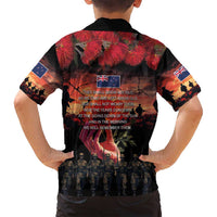 New Zealand ANZAC Day Family Matching Off Shoulder Short Dress and Hawaiian Shirt Forever in My Thoughts LT03 - Polynesian Pride