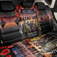 Australia and New Zealand ANZAC Day Back Car Seat Cover Kangaroo and Kiwi Bird Soldier - Forever in My Thoughts LT03 - Polynesian Pride