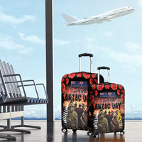 Australia and New Zealand ANZAC Day Luggage Cover Kangaroo and Kiwi Bird Soldier - Forever in My Thoughts LT03 - Polynesian Pride