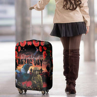 New Zealand ANZAC Day Luggage Cover Tui Bird and Kiwi Bird Soldier - Forever in My Thoughts LT03 - Polynesian Pride
