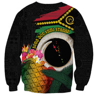 Vanuatu Selebretem 44th Indipendens Dei Sweatshirt Sand Drawing Turtle Melanesian Vibes