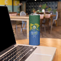 Solomon Islands Skinny Tumbler The Guardians-Tribal Crocodile and Shark Melanesian Tattoo LT03 - Polynesian Pride